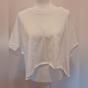 NWOT Current Terra Size M Chic Bright White Women's Crop Top